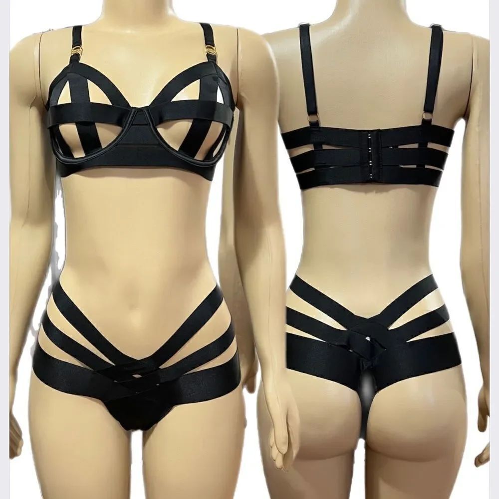 Victoria’s Secret Luxe Seriously sexy Set Balconette bra & Cheeky thong black